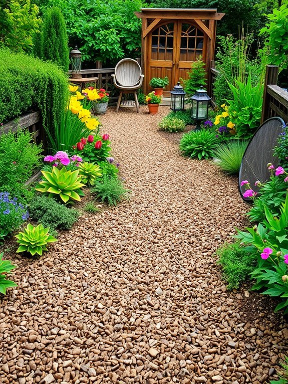 10 Budget-Friendly Garden Path Ideas You Can DIY 10 natural soft bark surface