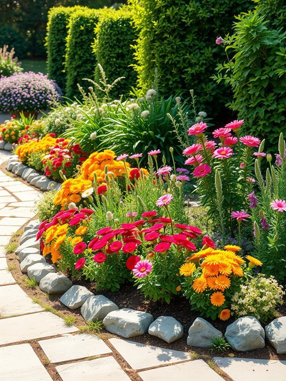 18 Easy Eco-Friendly Garden Decor Projects for Beginners 13 natural stone landscape edging