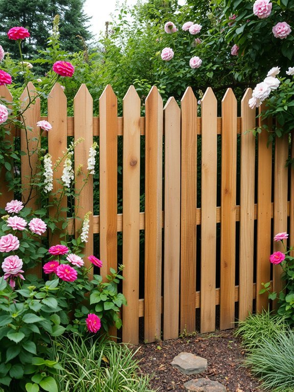 9 Unique Garden Fence Ideas for Privacy and Style 5 natural timber fencing design