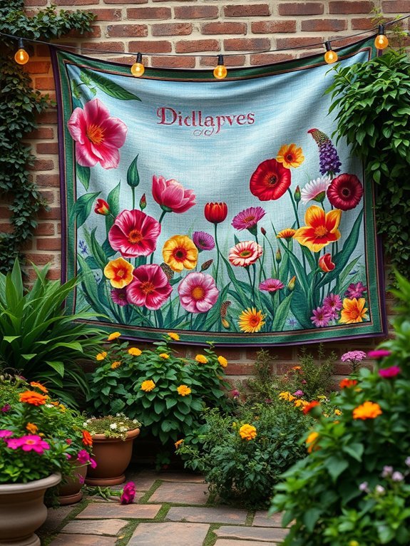 20 Stunning Garden Wall Art Ideas to Personalize Your Yard 20 nature inspired decorative fabrics