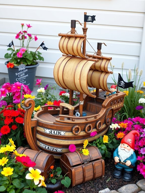 10 Pirate-Themed Garden Ideas for a Whimsical Yard 3 nautical themed outdoor decoration