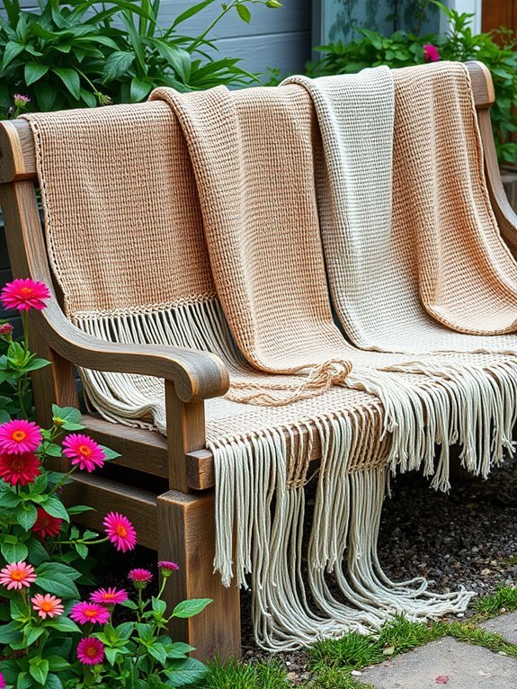 13 Ways to Incorporate Natural Materials Into Your Garden Decor 13 opt for natural textiles