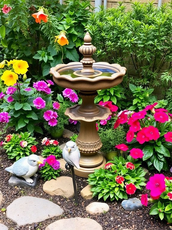 17 Beautiful Small Garden Decor Ideas for a Cozy Retreat 15 ornamental water feature addition