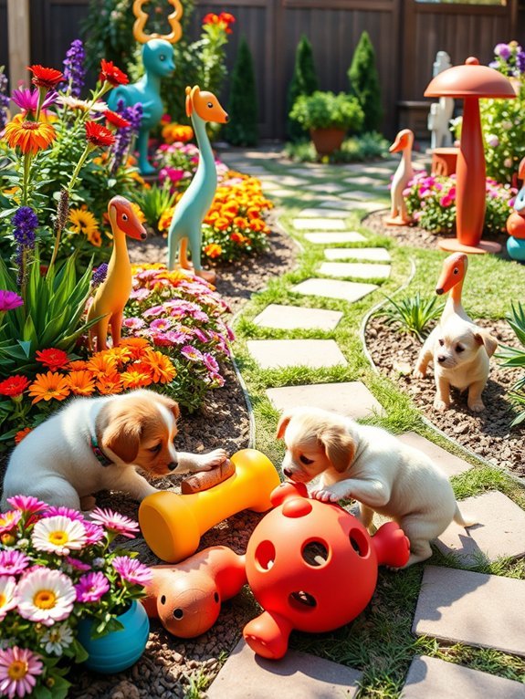 15 Cute Garden Decorations for Dog Lovers 11 outdoor interactive dog toys