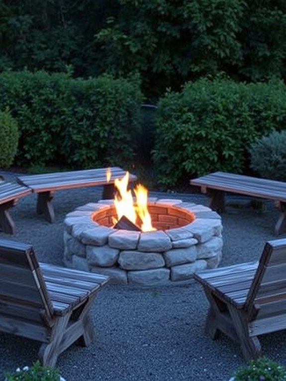 12 Rustic Garden Furniture Ideas That Will Never Go Out of Style 8 outdoor stone firepit seating