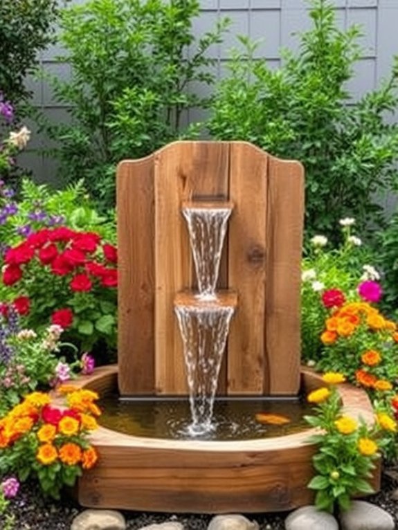15 Creative Water Fountain Ideas for Your Garden 10 pallet wood fountain project