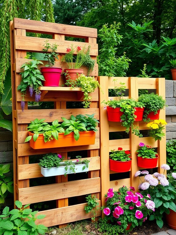 17 Unique Garden Decor Trends You’ll Want to Try This Year 16 pallets as decorative elements
