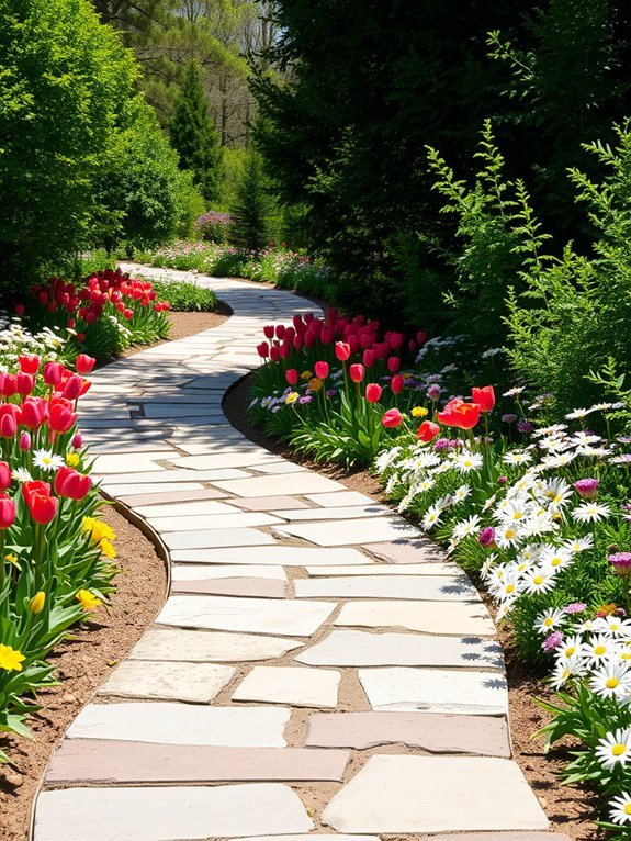 16 Elegant Garden Paths for a Beautiful Landscape 10 pathways adorned with flowers