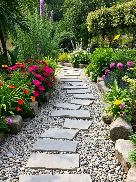 12 Creative Pathway Ideas for Your Garden’s Unique Look 12 pebble and stone pairing
