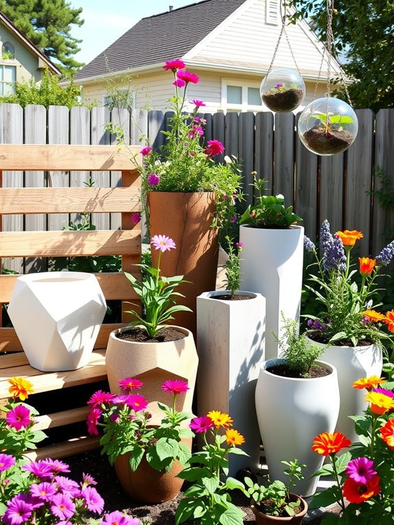 11 Modern Garden Decor Ideas for Suburban Homes 2 personalized and distinctive planters