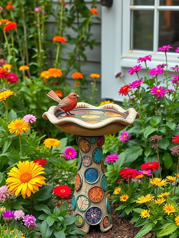 14 Budget-Friendly DIY Garden Decorations That Look Expensive 7 playful outdoor bird baths