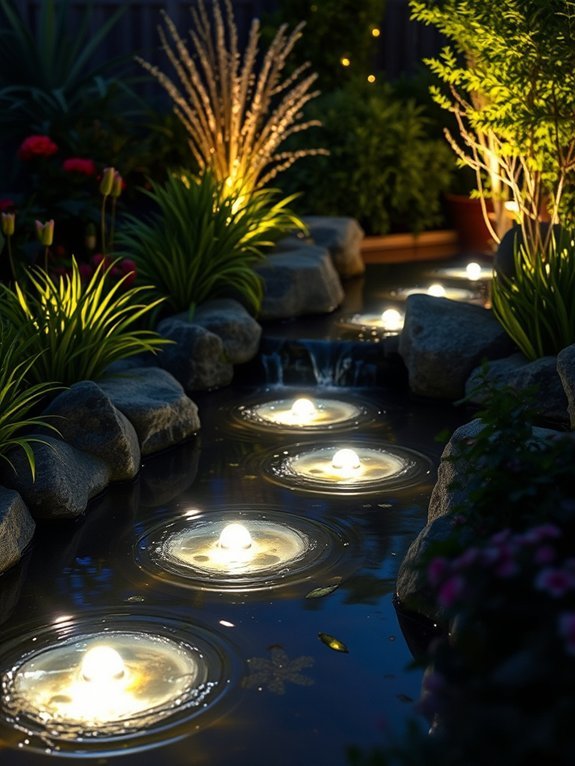 15 Stunning Outdoor Lighting Ideas for Your Garden 7 pond illumination with underwater lights