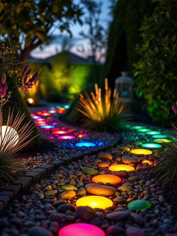 16 DIY Garden Lighting Ideas to Enhance Your Outdoors 13 radiant stones illuminating surroundings