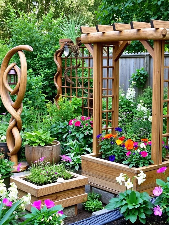 13 Ways to Incorporate Natural Materials Into Your Garden Decor 12 reclaimed wood art decor