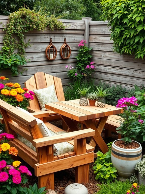 20 Green and Sustainable Garden Decor Ideas for the Eco-Conscious 13 reclaimed wood garden furniture