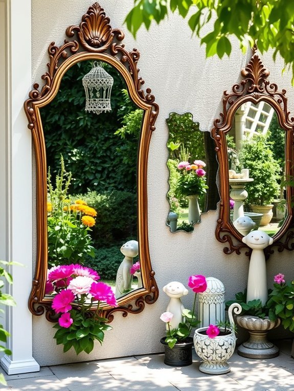30 Beautiful Garden Decor Ideas for Beginners 12 reflective garden decor element
