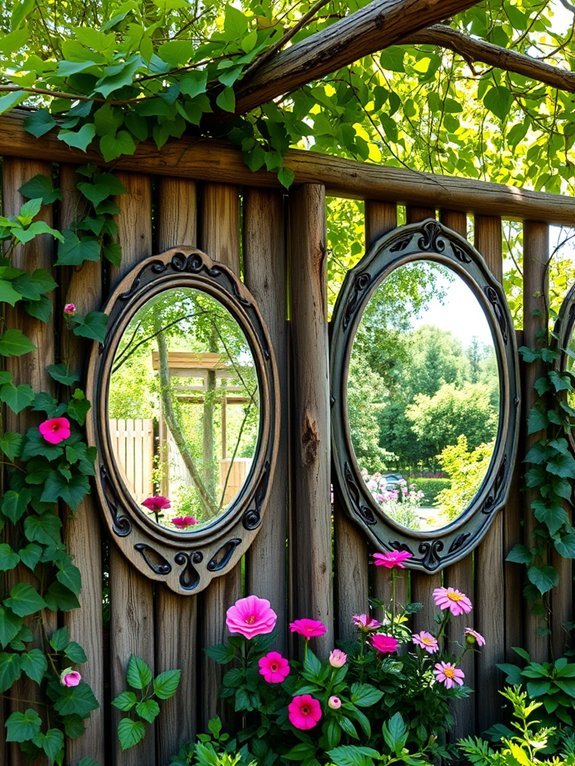 reflective outdoor decor elements