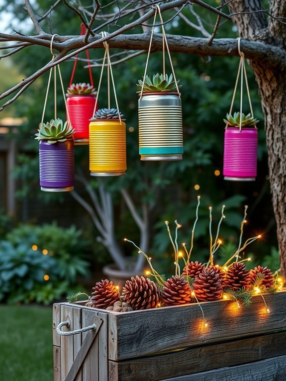 17 Ideas for Decorating Your Garden for Christmas 11 reinvented eco friendly decor ideas