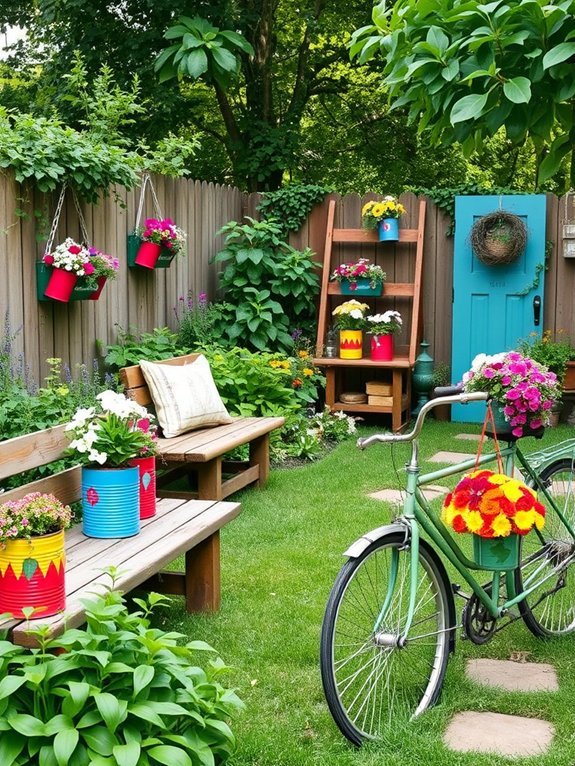 repurpose garden items creatively