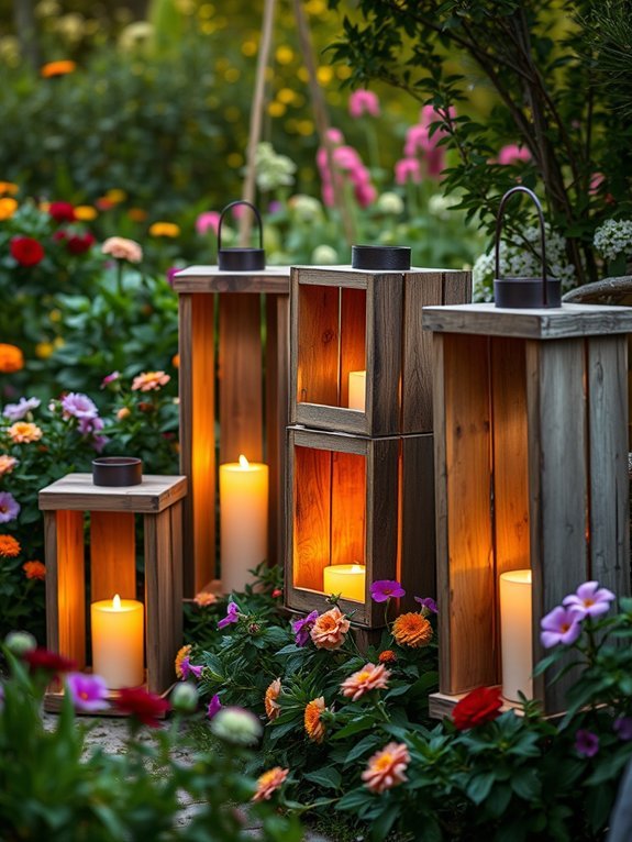 16 DIY Garden Lighting Ideas to Enhance Your Outdoors 12 repurposed crate lantern decor