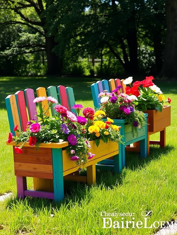 repurposed garden furniture designs