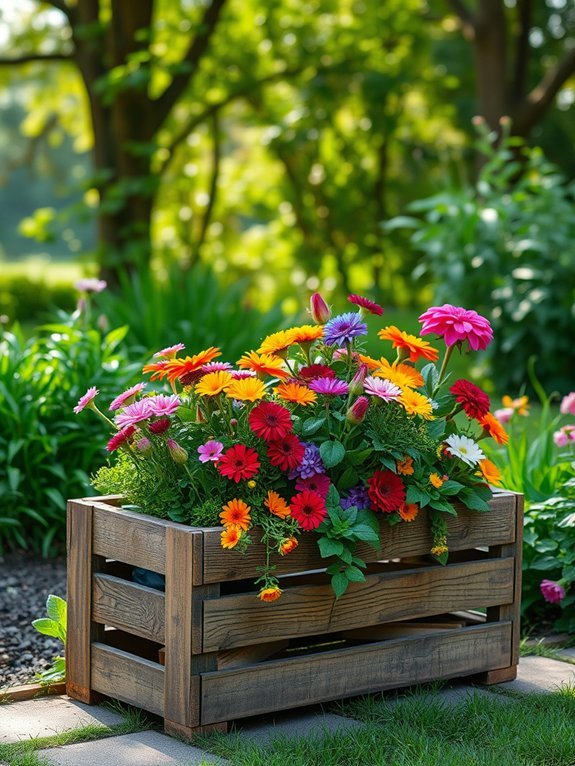 16 DIY Planter Ideas to Beautify Your Garden 6 repurposed wood plant holder