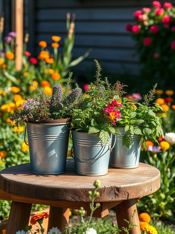 17 Creative Planters and Containers for Garden Decor 4 rustic container herb garden