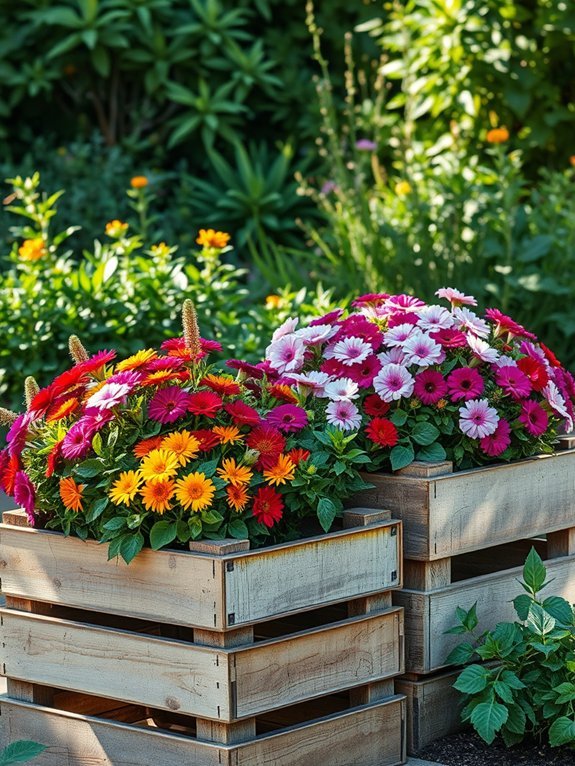 17 Creative Planters and Containers for Garden Decor 12 rustic floral arrangement showcase