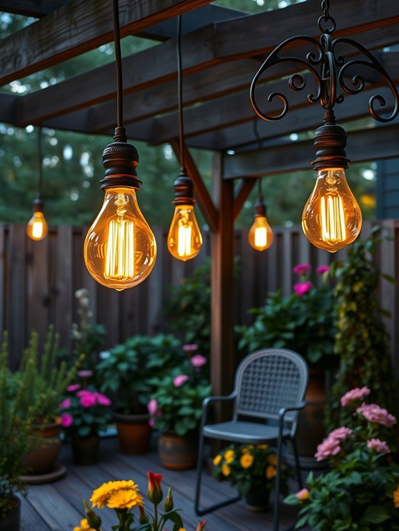 18 Modern Garden Lighting Ideas to Brighten Your Yard 17 rustic vintage lighting style