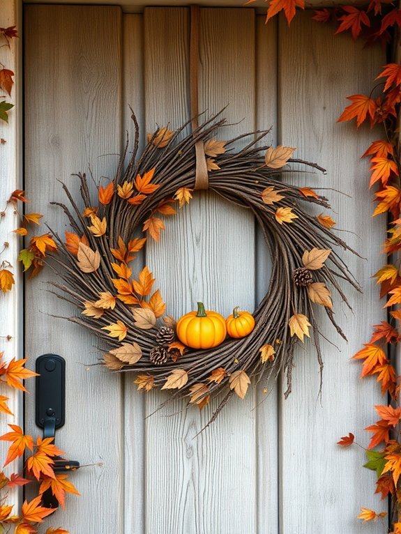 20 Fall Garden Decor Ideas to Celebrate Autumn 5 rustic wreaths for hanging
