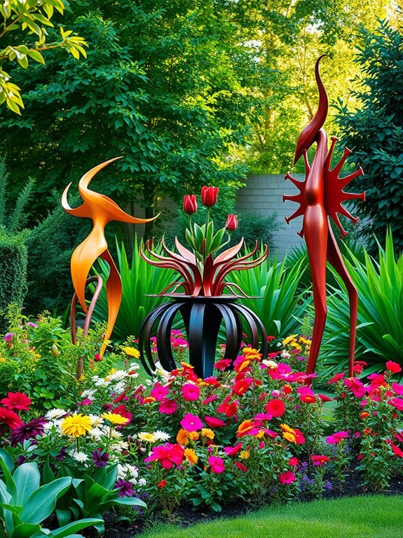 11 Modern Garden Decor Ideas for Suburban Homes 7 sculptures enhancing garden aesthetics