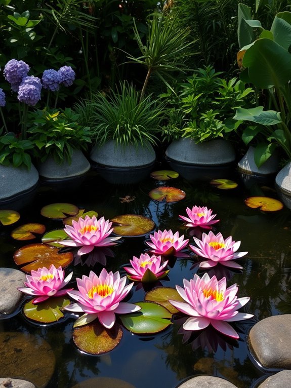 16 Modern Garden Water Features to Create a Zen Atmosphere 3 serene water garden scene
