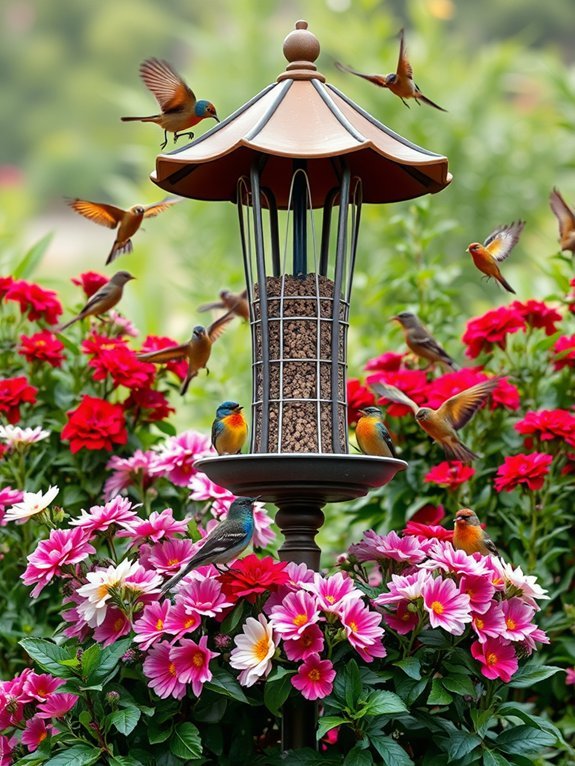 17 Ways to Attract Wildlife to Your Garden With Decor 2 set up bird feeders