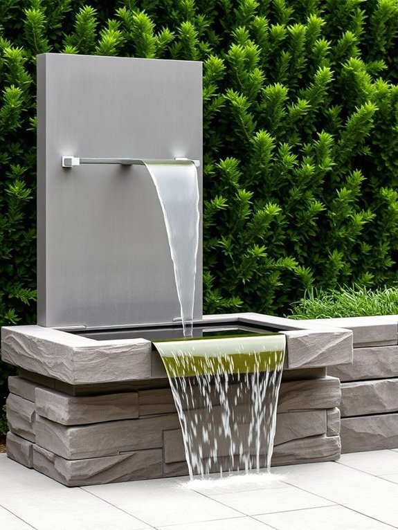 simple elegant water feature