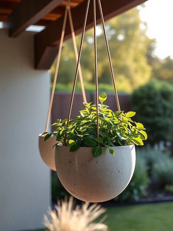 15 Stylish Hanging Planters to Decorate Your Garden 11 sleek modern plant containers