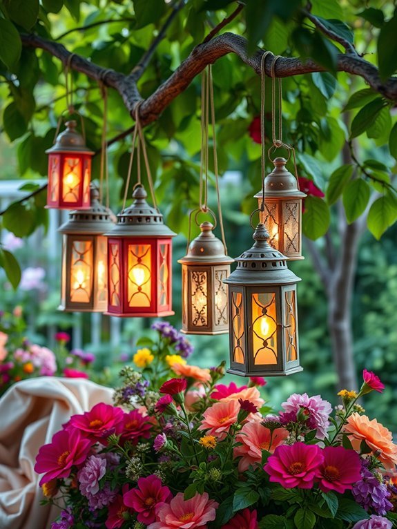 9 Bohemian Garden Art Ideas for a Personalized Touch 10 soft warm decorative lighting
