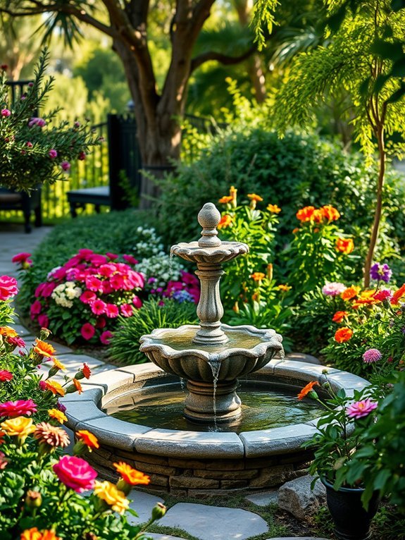 12 Mediterranean Garden Decor Ideas to Bring Relaxation 4 soothing water feature additions