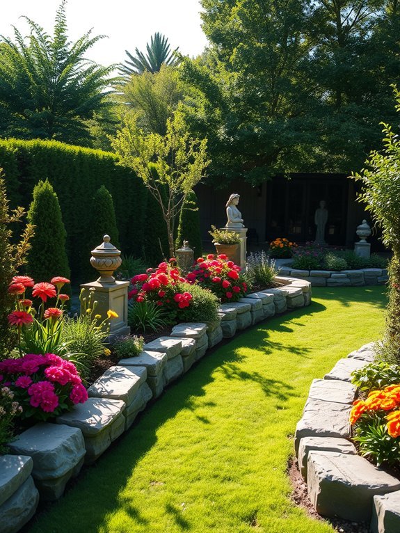 14 Budget-Friendly DIY Garden Decorations That Look Expensive 3 sophisticated stone landscape edging