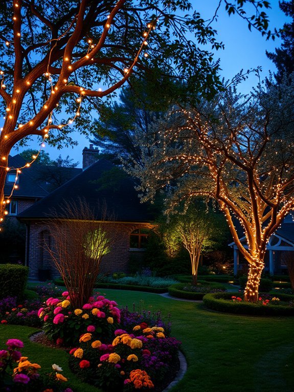 10 Holiday Garden Decorations for Every Occasion 2 sparkling decorative string lights
