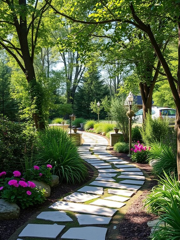 17 Stunning Garden Walkways to Inspire Your Yard Design 2 stone walkway in nature