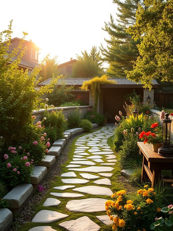 18 Simple Rustic Garden Ideas That Create a Cozy Outdoor Vibe 5 stone walkway installation options