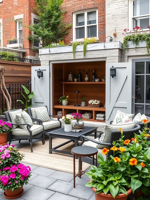 15 Perfect Garden Decor Ideas for Small Urban Spaces 7 storage enhancing furniture solutions