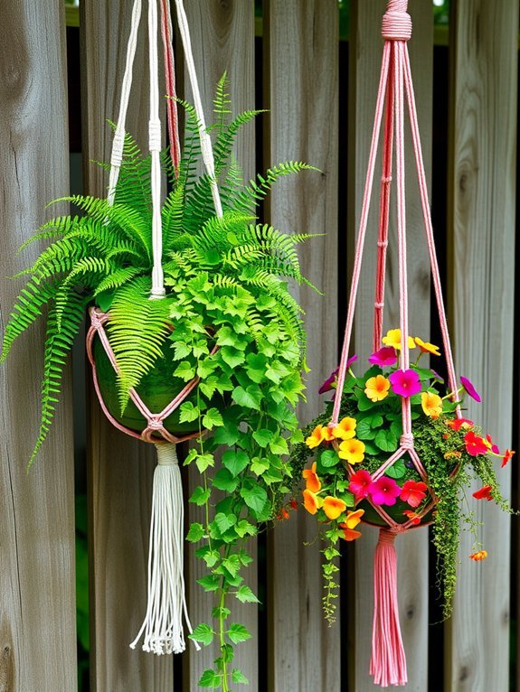12 Flower Pot Ideas to Elevate Your Garden Look 5 stylish suspended plant holders
