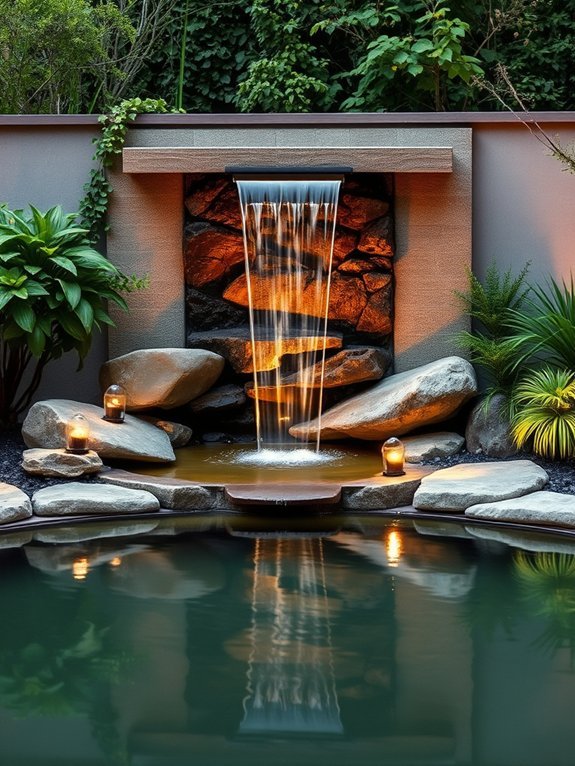 16 Modern Garden Water Features to Create a Zen Atmosphere 2 stylish vertical water features