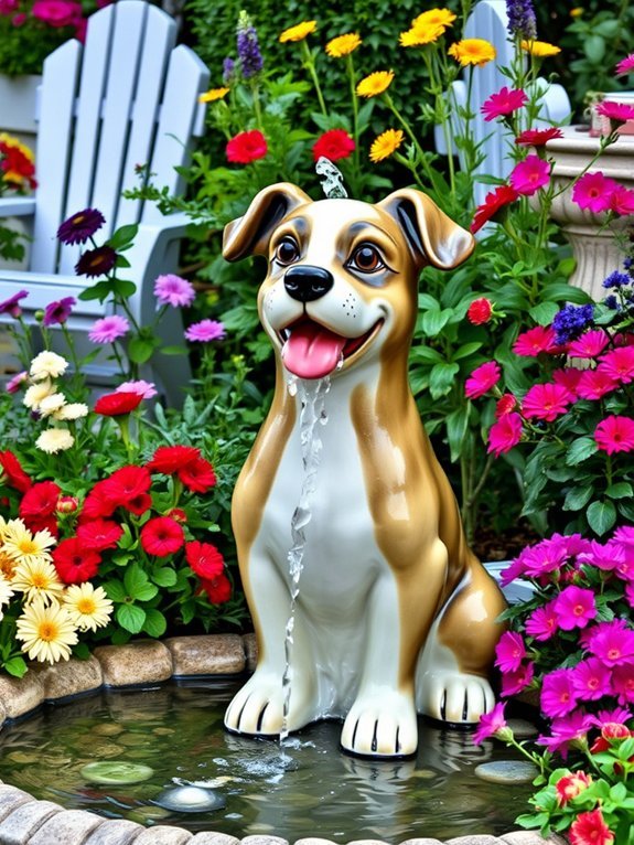 15 Cute Garden Decorations for Dog Lovers 9 stylish water features for dogs