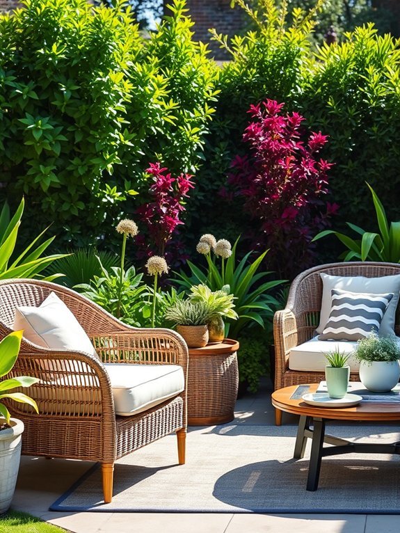 10 Affordable Garden Furniture Pieces That Look Expensive 3 stylish woven seating option