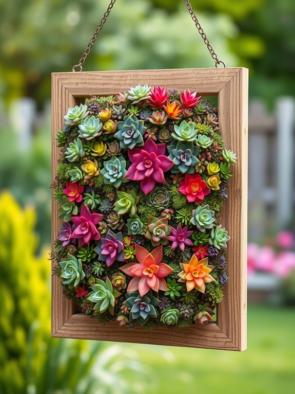 20 Easy DIY Garden Accents to Enhance Your Outdoors 12 succulents arranged vertically indoors