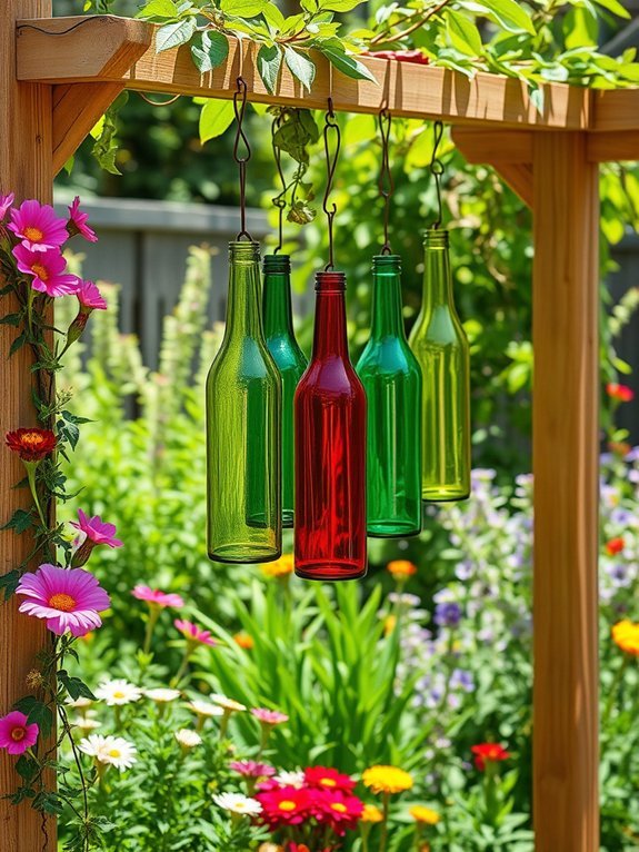 20 Stunning Garden Wall Art Ideas to Personalize Your Yard 7 sustainable gardening with bottles