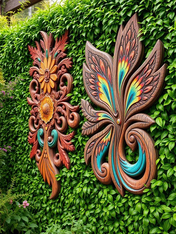 20 Stunning Garden Wall Art Ideas to Personalize Your Yard 15 sustainable handcrafted wooden creations