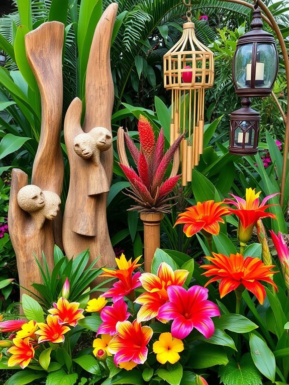 20 Garden Decor Ideas for Tropical Gardens 16 sustainable outdoor decorative items